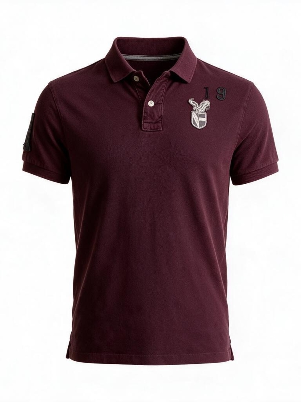 Vintage American Eagle Vintage Fit Polo Shirt - Burgundy